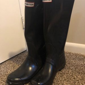 Black Tall Women’s Hunter Boots - Size 10